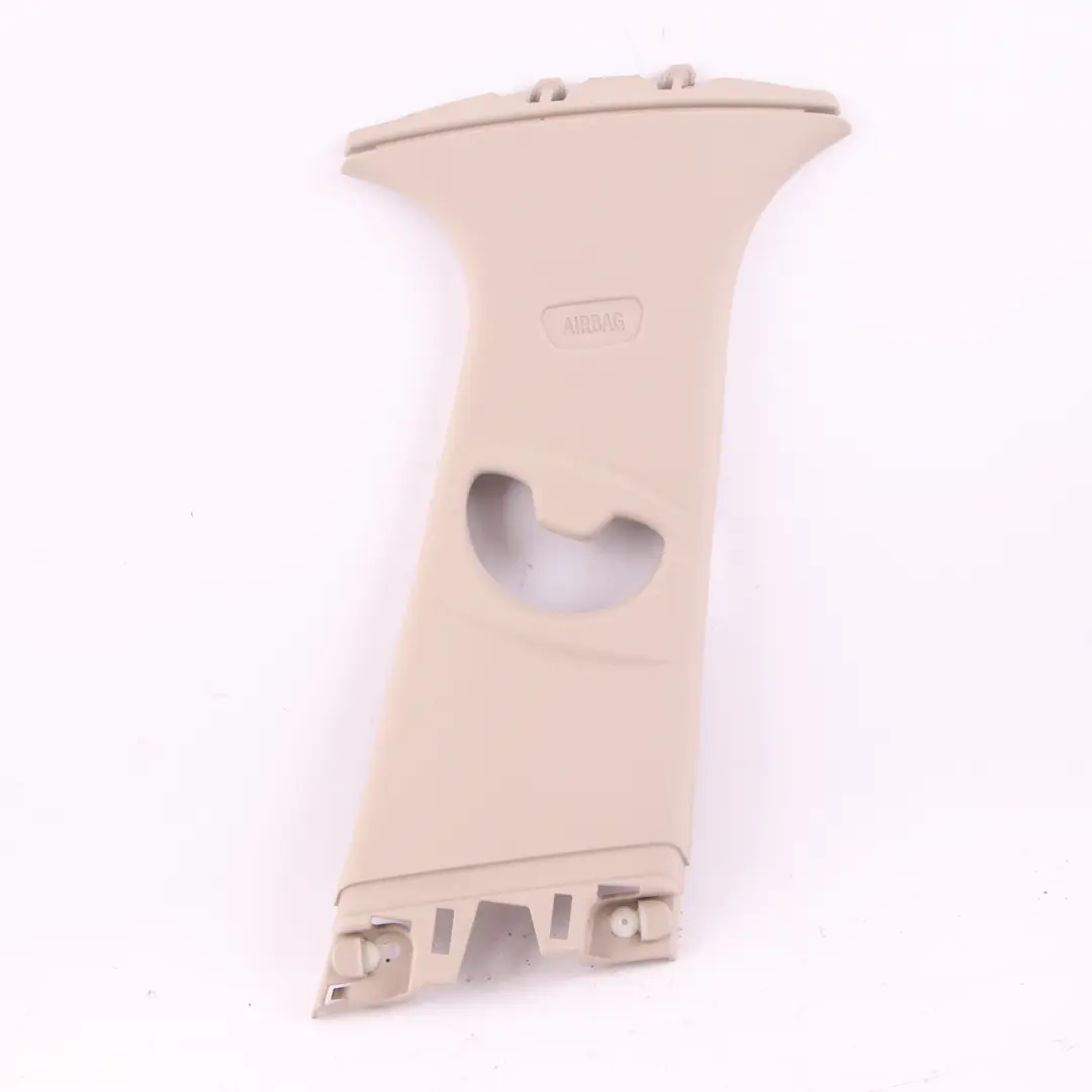 Column B Trim Pillar Upper Right O/S Cover Panel Oyster to BMW F20 with Part number 7221026 BMW F20 Column B Trim Pillar Upper Right O/S Cover Panel Oyster - SKU 7250200 - Part number 7221026