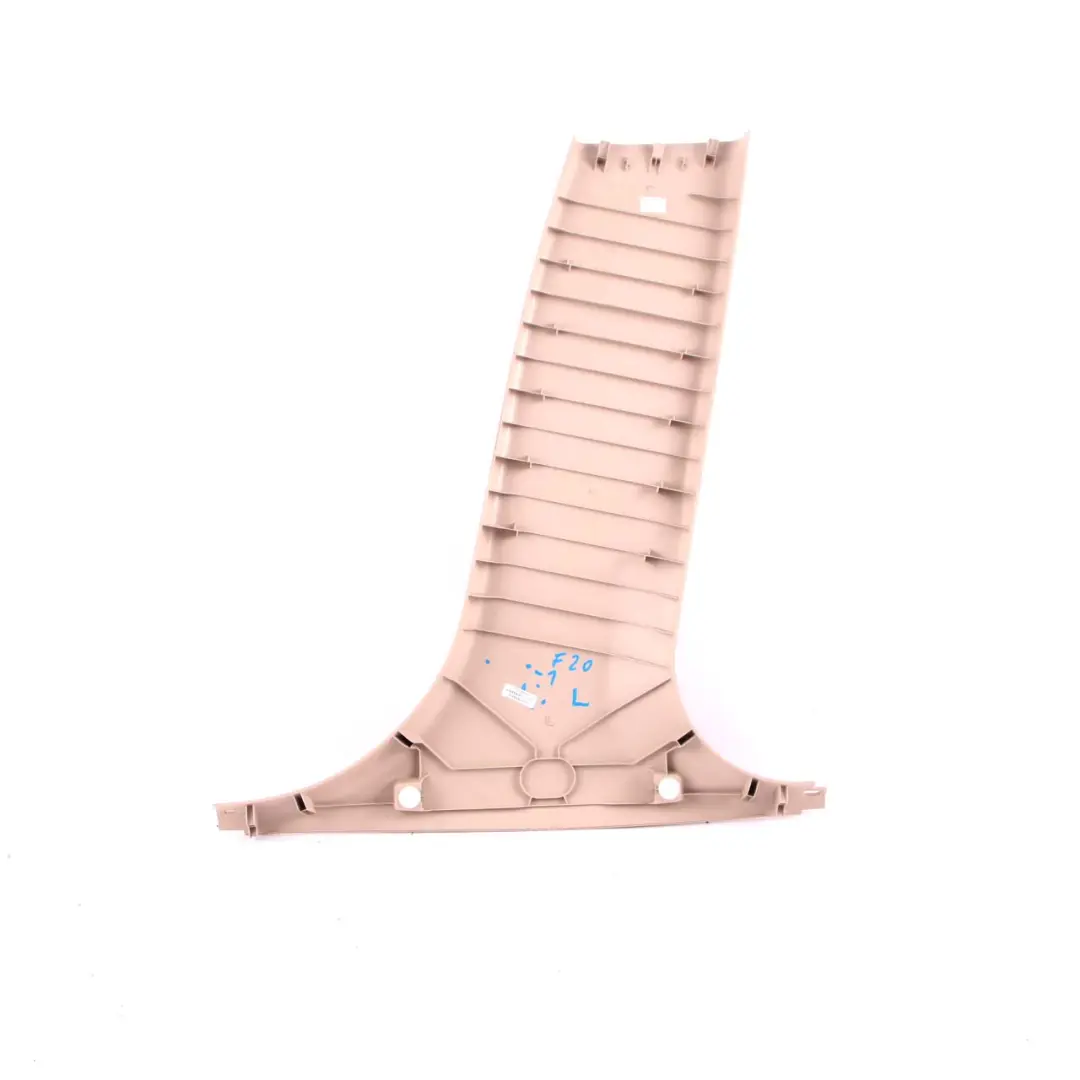 Pilar B BMW F20 Tapa Columna Inferior Tapizado Interior Izquierda Oyster 7221027 para con número de pieza 7250203 Pilar B BMW F20 Tapa Columna Inferior Tapizado Interior Izquierda Oyster 7221027 - SKU 7250203 - Número de pieza 7250203