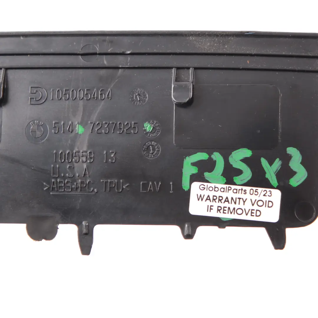  Türkartenverkleidung BMW X3 F25 X4 F26 Frontplattenabdeckung Schwarz 7237925 - SKU 7250307 - Teilenummer 7250307
