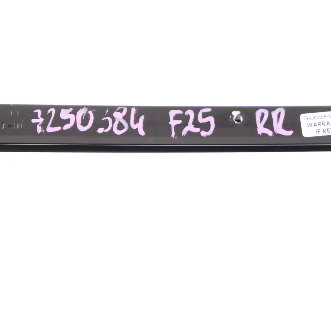 BMW X3 F25 Window Guide Web Cover Rear Door Right Strip High Gloss - SKU 7250384 - Part number 7250384