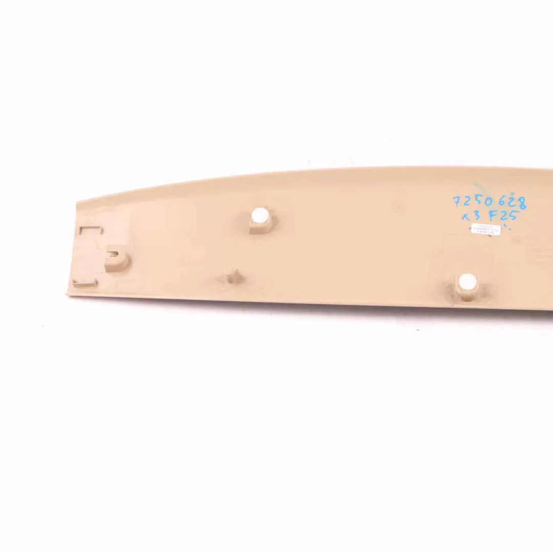 BMW X3 F25 Tailgate Boot Top Upper Inner Trim Panel Cover Beige 7211299 - SKU 7250628 - Part number 7250628