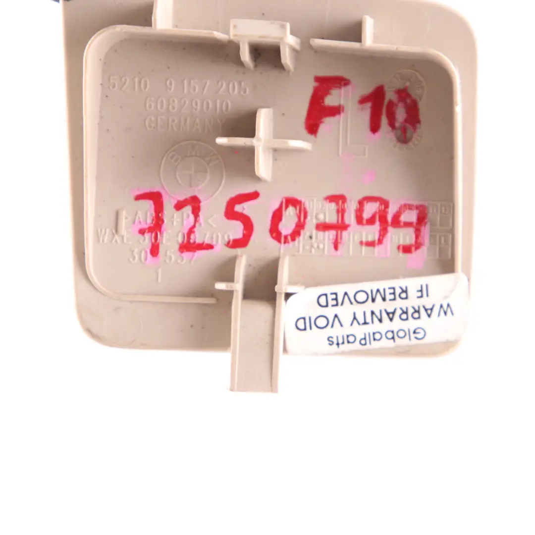  Vordersitzabdeckung BMW F10 F11 Verkleidungs kappe Vorne Links Oyster 9157205 - SKU 7250799 - Teilenummer 7250799