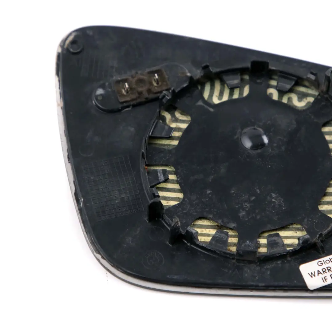 Left N/S Wing Mirror Glass Wide Angle Heated to BMW 5 6 Series F10 F11 F12 with Part number 7251583 BMW 5 6 Series F10 F11 F12 Left N/S Wing Mirror Glass Wide Angle Heated - SKU 7251583 - Part number 7251583