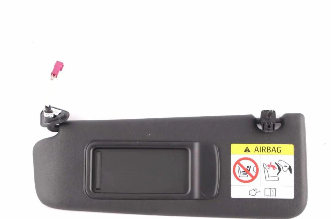 Sun Visor BMW E90 E91 LCI Left N/S Illuminated Mirror Schwarz Black to with Part number 7252005 Sun Visor BMW E90 E91 LCI Left N/S Illuminated Mirror Schwarz Black - SKU 7252005-3 - Part number 7252005