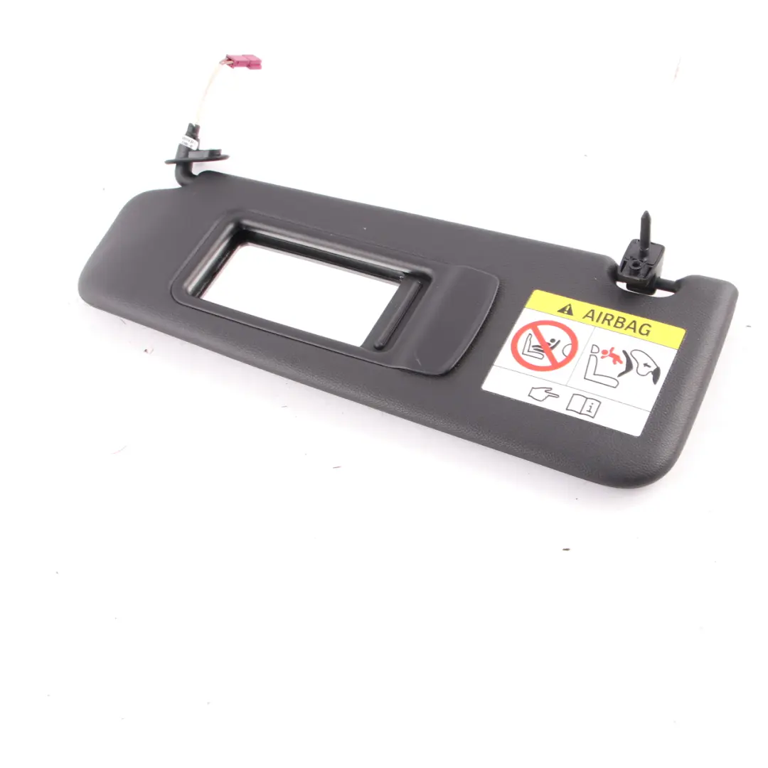  Sun Visor BMW E90 E91 LCI Left N/S Illuminated Mirror Schwarz Black - SKU 7252005-3 - Part number 7252005