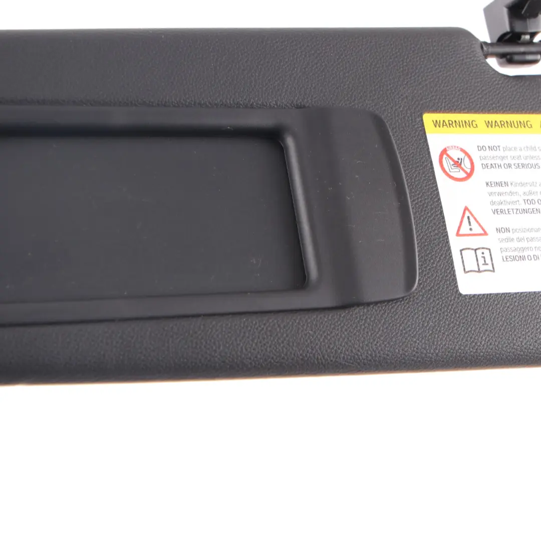  Sun Visor BMW E90 E91 LCI Left N/S Illuminated Mirror Schwarz Black - SKU 7252005-4 - Part number 7252005