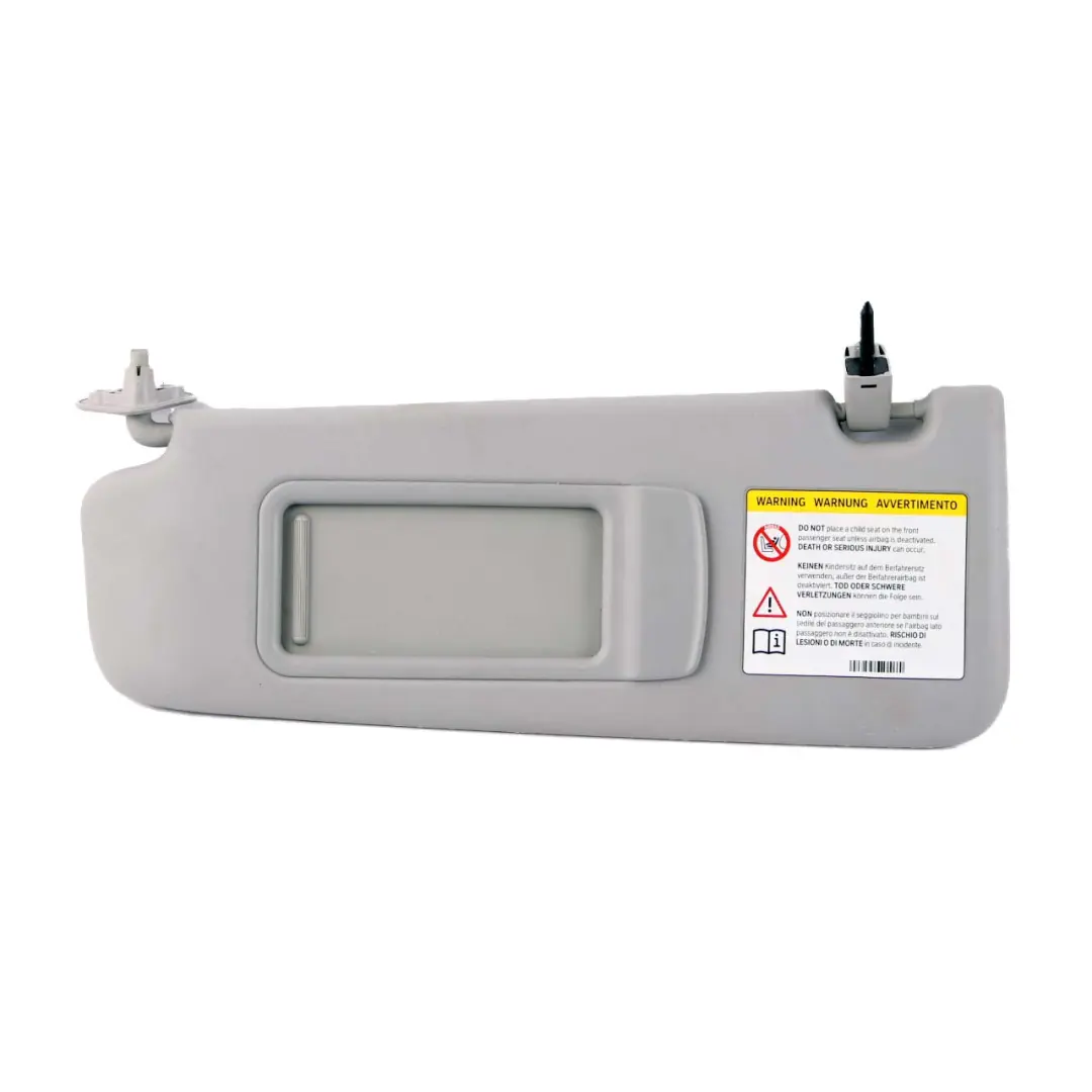 Left N/S Leather Sun Visor Mirror Grau Grey to BMW X1 E84 E90 E91 with Part number 7252007 BMW X1 E84 E90 E91 Left N/S Leather Sun Visor Mirror Grau Grey - SKU 7252007-1 - Part number 7252007