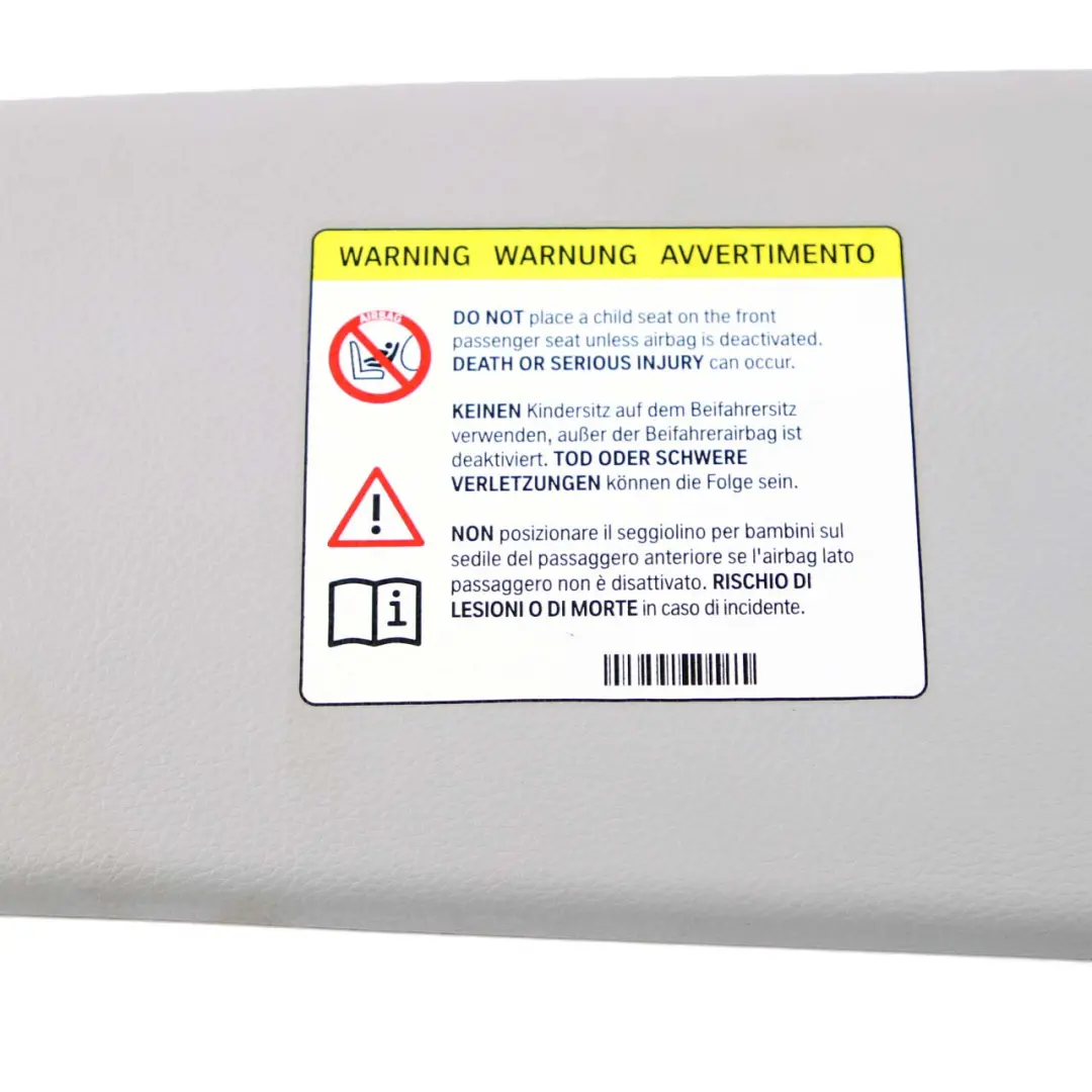 Links Leder Sonnen Blenden Spiegel Grau für BMW X1 E84 E90 E91 mit Teilenummer 7252007 BMW X1 E84 E90 E91 Links Leder Sonnen Blenden Spiegel Grau - SKU 7252007-1 - Teilenummer 7252007