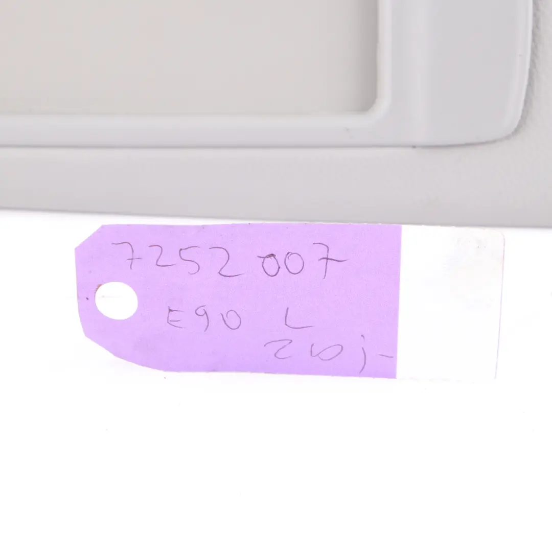  Sun Visor Mirror BMW X1 E84 E90 E91 Left N/S Leather Illuminated Grey - SKU 7252007-2 - Part number 7252007
