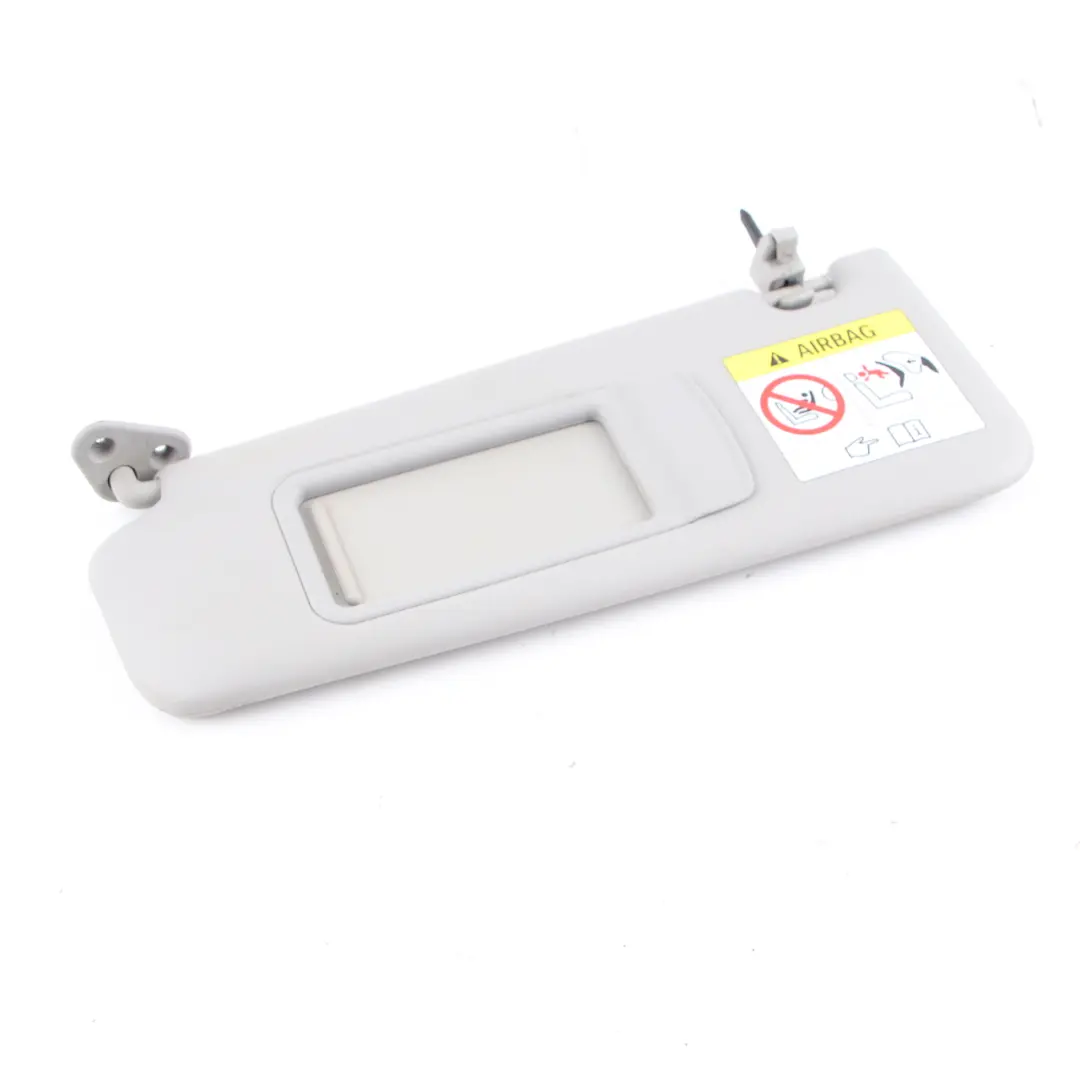  Sun Visor Mirror BMW X1 E84 E90 E91 Left N/S Leather Illuminated Grey - SKU 7252007-2 - Part number 7252007