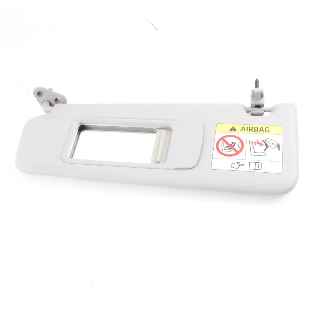  Sun Visor Mirror BMW X1 E84 E90 E91 Left N/S Leather Illuminated Grey - SKU 7252007-2 - Part number 7252007