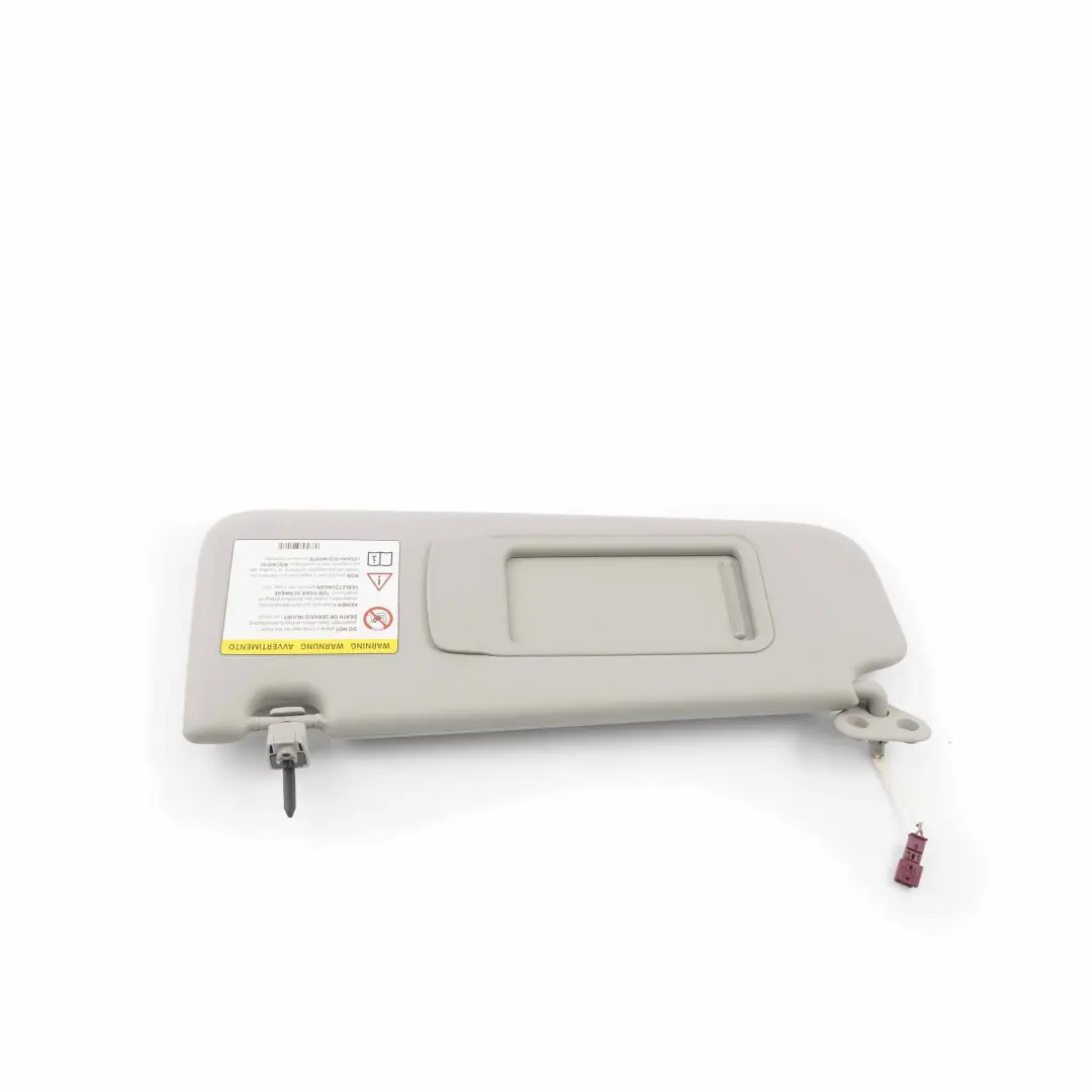 BMW X1 E84 E90 E91 Left N/S Leather Sun Visor Mirror Illuminated Grey - SKU 7252007-3 - Part number 7252007