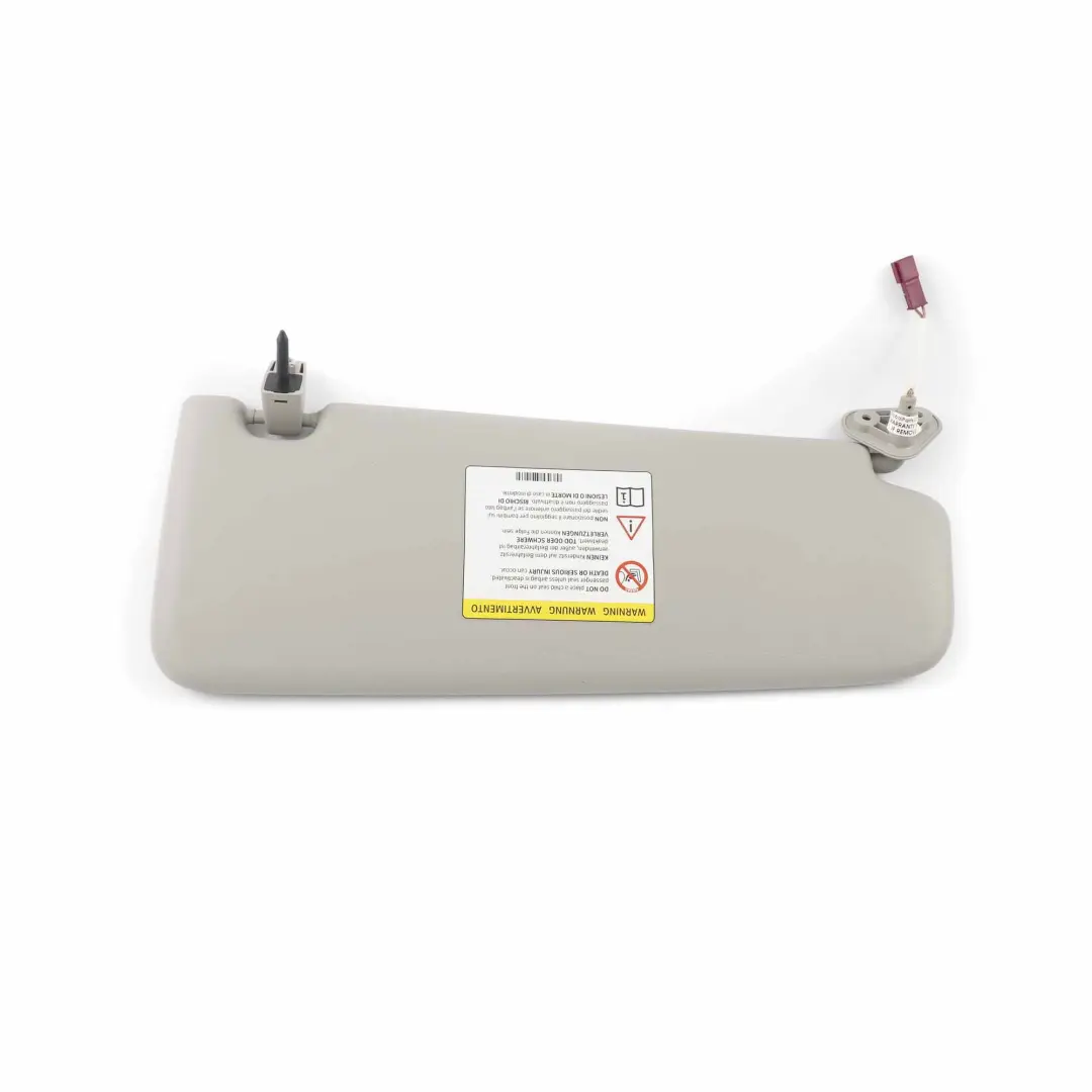 BMW X1 E84 E90 E91 Left N/S Leather Sun Visor Mirror Illuminated Grey - SKU 7252007-3 - Part number 7252007