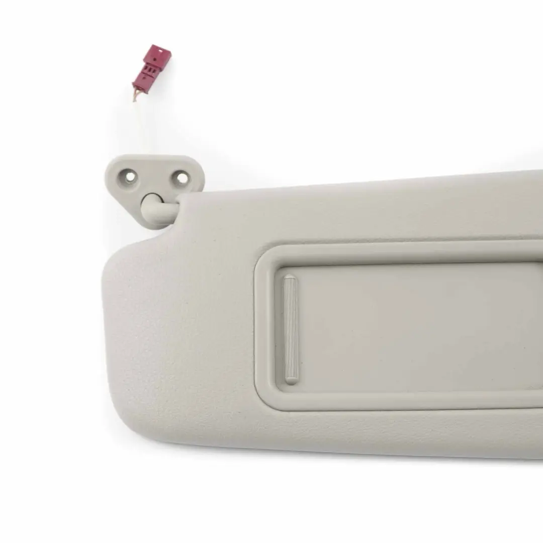 Left N/S Leather Sun Visor Mirror Illuminated Grey to BMW X1 E84 E90 E91 with Part number 7252007 BMW X1 E84 E90 E91 Left N/S Leather Sun Visor Mirror Illuminated Grey - SKU 7252007-3 - Part number 7252007