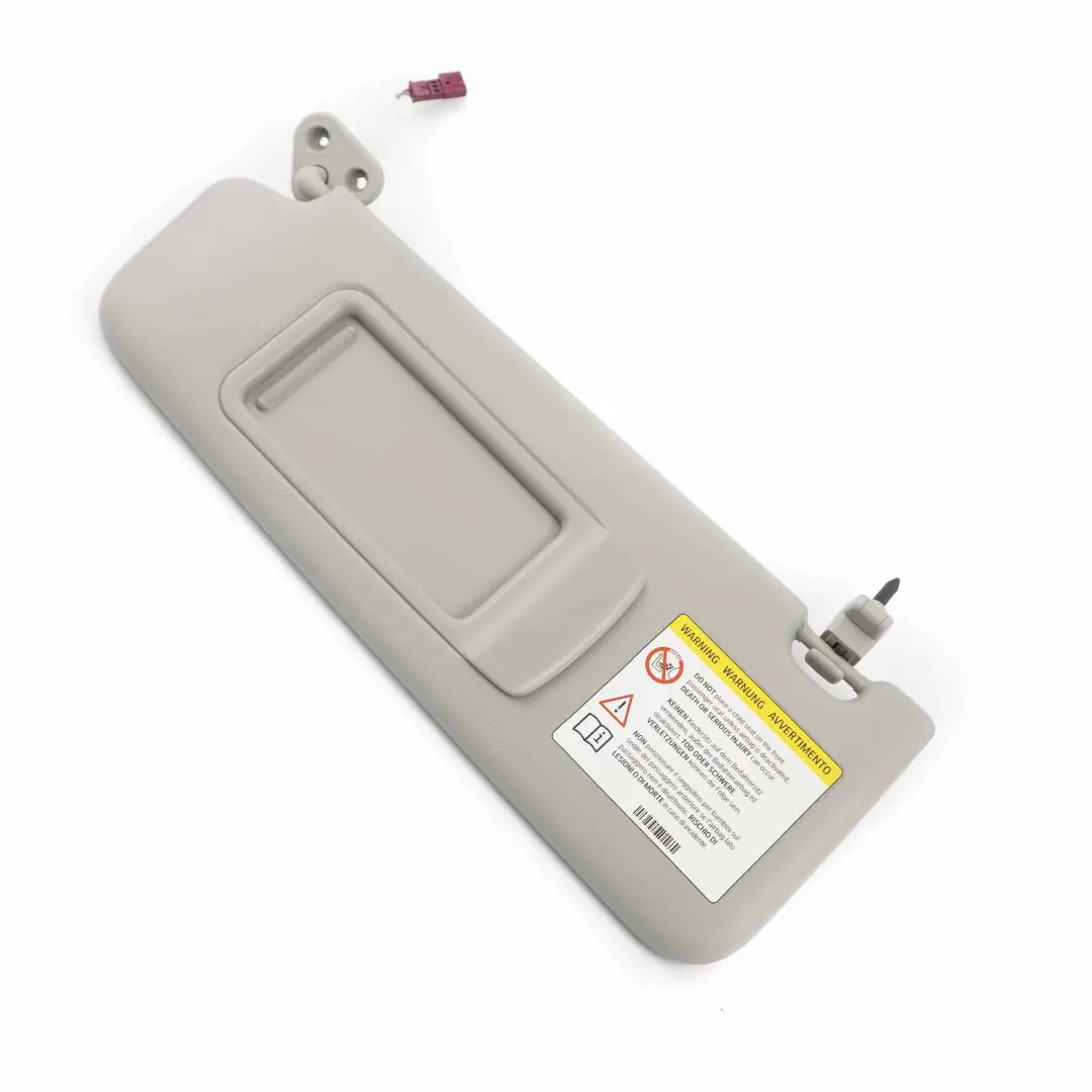 BMW X1 E84 E90 E91 Rétroviseur pare-soleil en cuir gauche éclairé gris - SKU 7252007-3 - Numéro de pièce 7252007