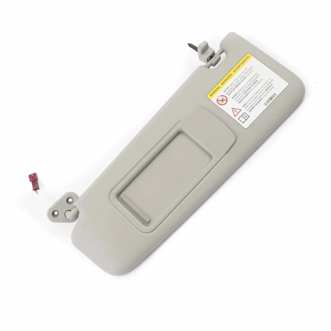 BMW X1 E84 E90 E91 Rétroviseur pare-soleil en cuir gauche éclairé gris - SKU 7252007-3 - Numéro de pièce 7252007