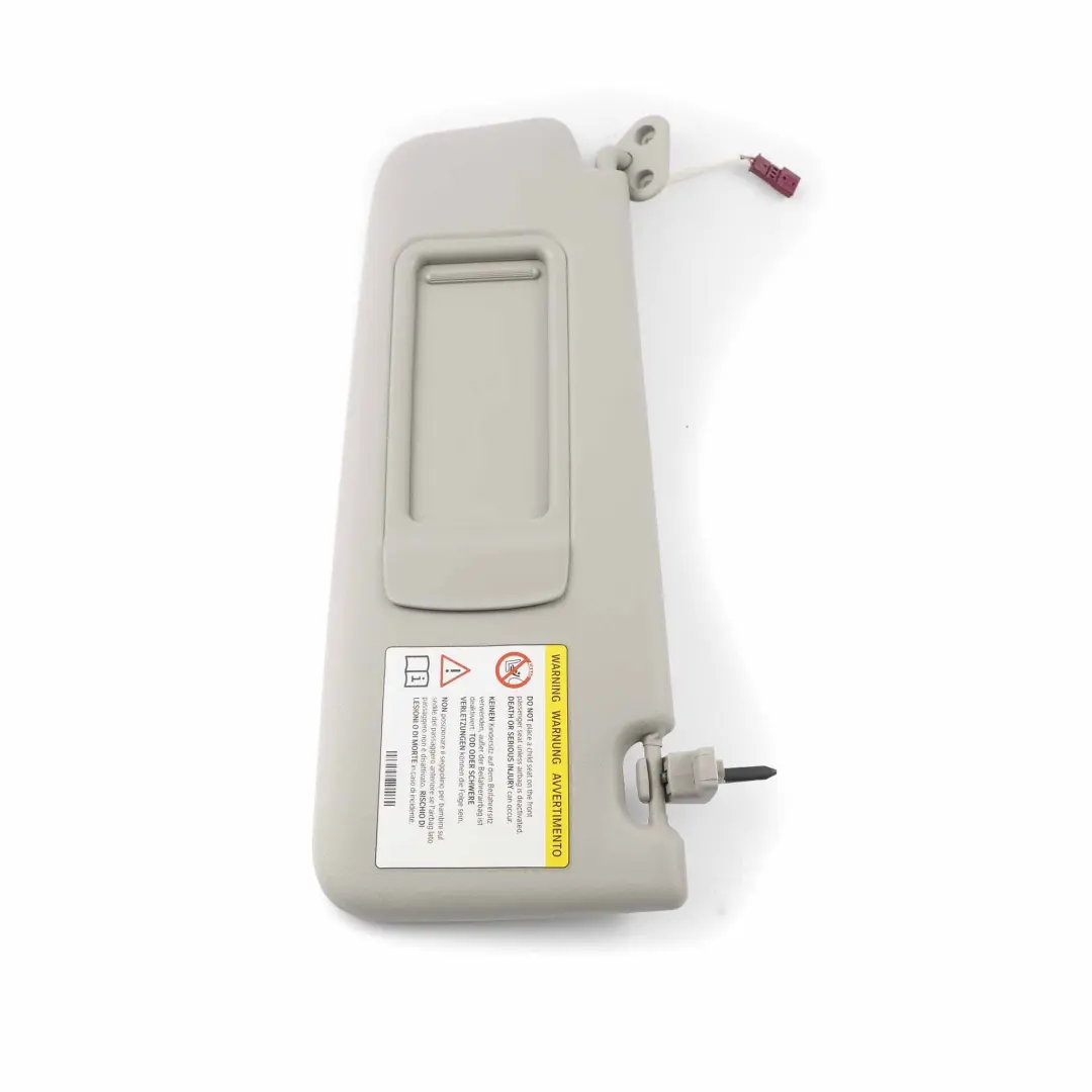 BMW X1 E84 E90 E91 Rétroviseur pare-soleil en cuir gauche éclairé gris - SKU 7252007-3 - Numéro de pièce 7252007