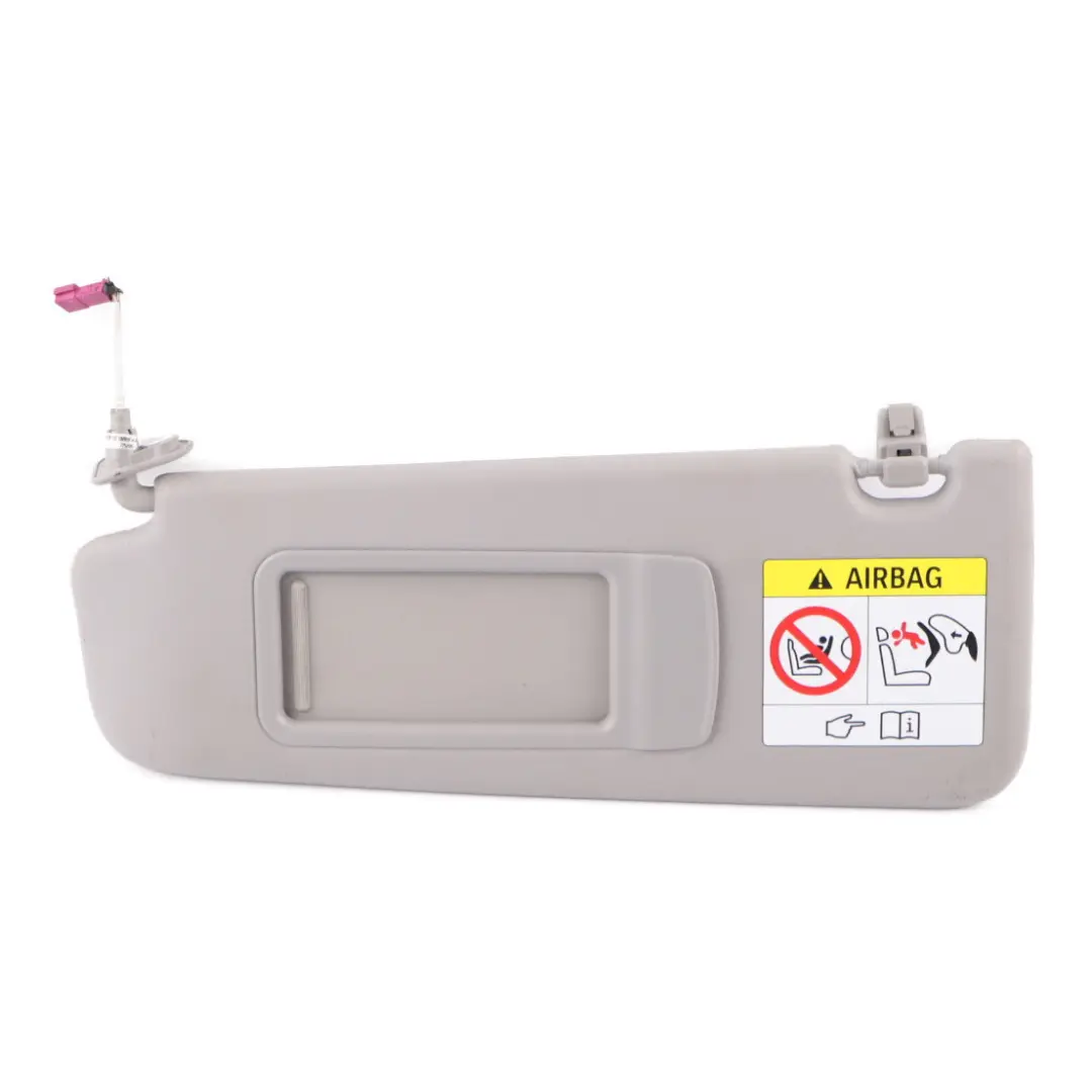 BMW X1 E84 E90 E91 Cuero Izquierda Visera parasol Espejo Iluminado Gris - SKU 7252007-4 - Número de pieza 7252007