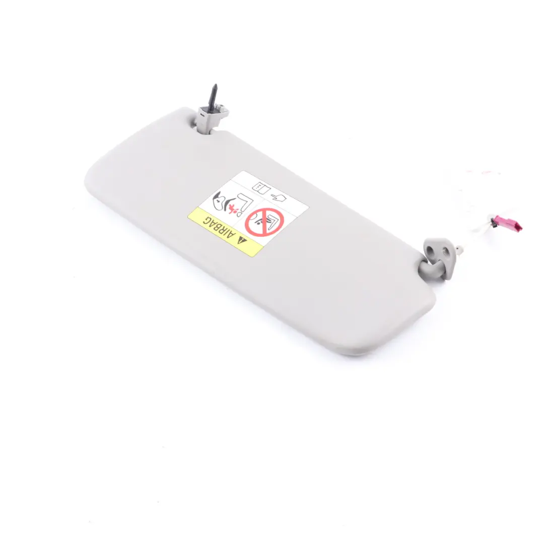 Left N/S Leather Sun Visor Mirror Illuminated Grey to BMW X1 E84 E90 E91 with Part number 7252007 BMW X1 E84 E90 E91 Left N/S Leather Sun Visor Mirror Illuminated Grey - SKU 7252007-4 - Part number 7252007