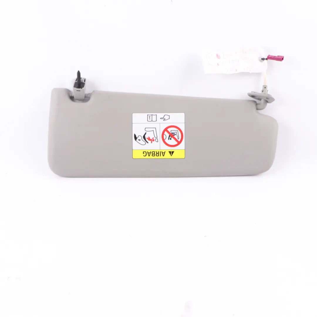 BMW X1 E84 E90 E91 Left N/S Leather Sun Visor Mirror Illuminated Grey - SKU 7252007-4 - Part number 7252007