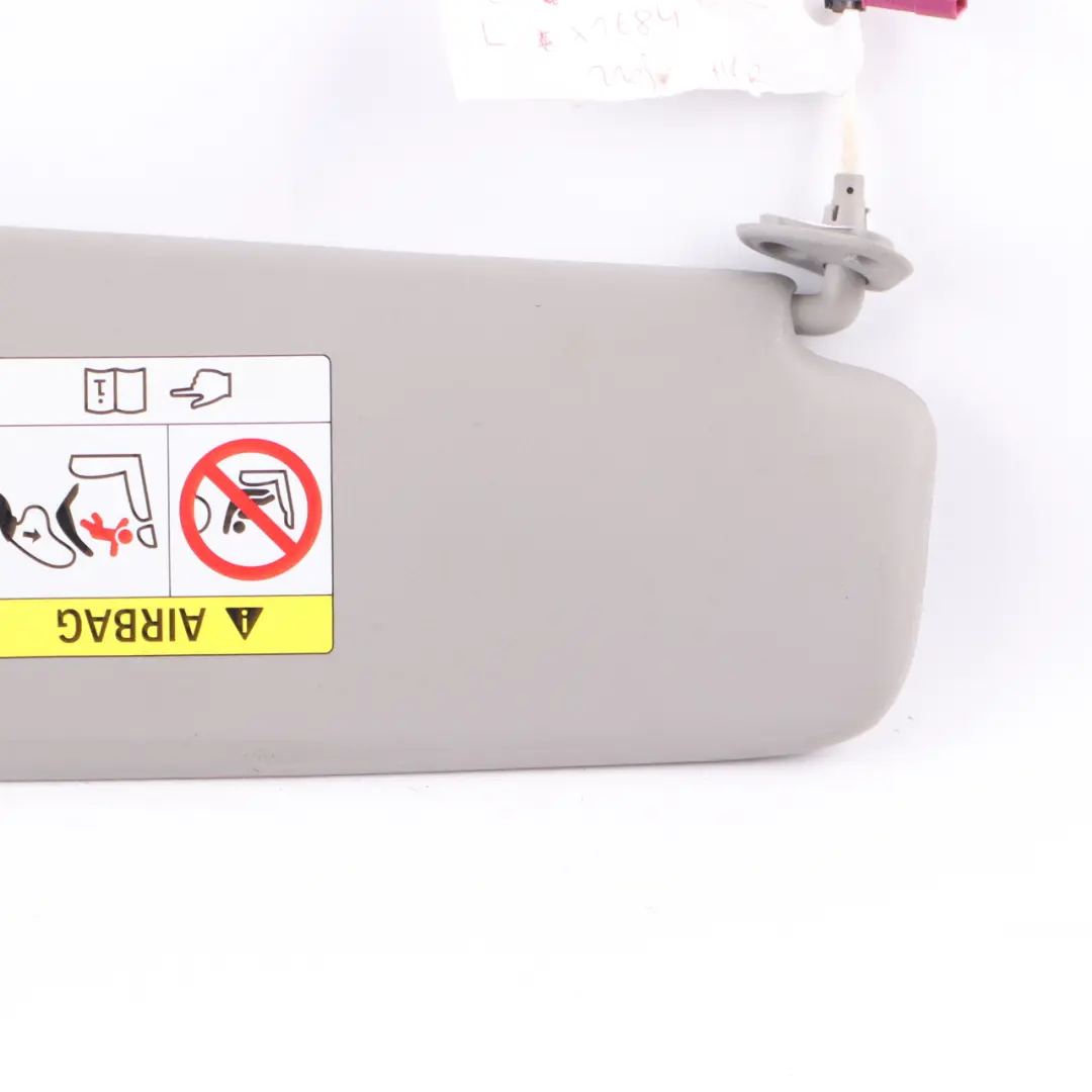 BMW X1 E84 E90 E91 Left N/S Leather Sun Visor Mirror Illuminated Grey - SKU 7252007-4 - Part number 7252007