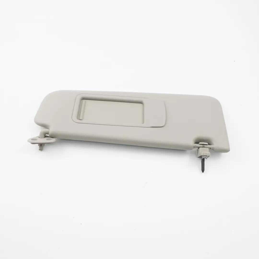 BMW E90 E91 LCI Sun Visor With Mirror Right Leather Grey Grau O/S - SKU 7252008-1 - Part number 7252008