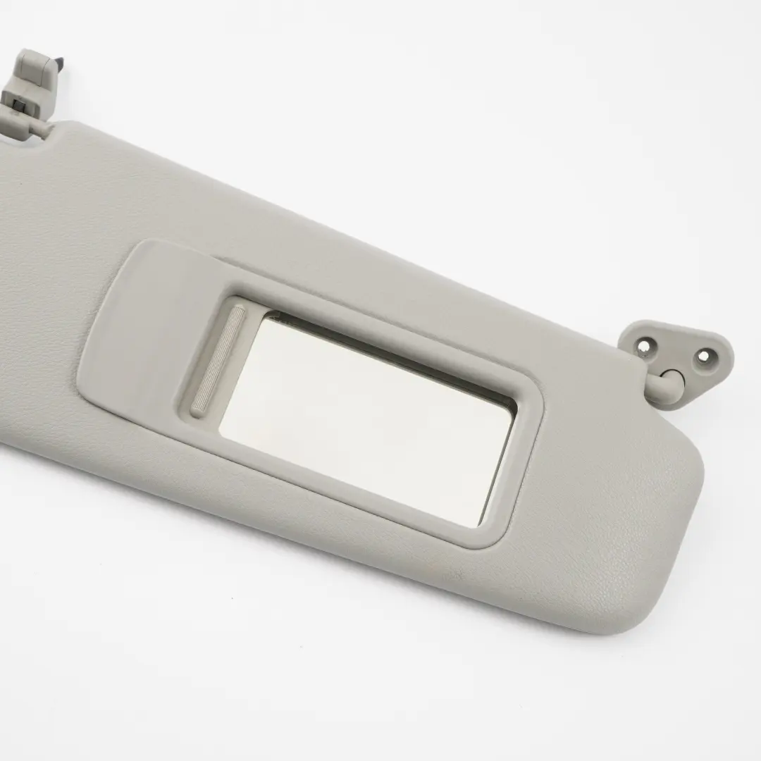 BMW E90 E91 LCI Sun Visor With Mirror Right Leather Grey Grau O/S - SKU 7252008-1 - Part number 7252008