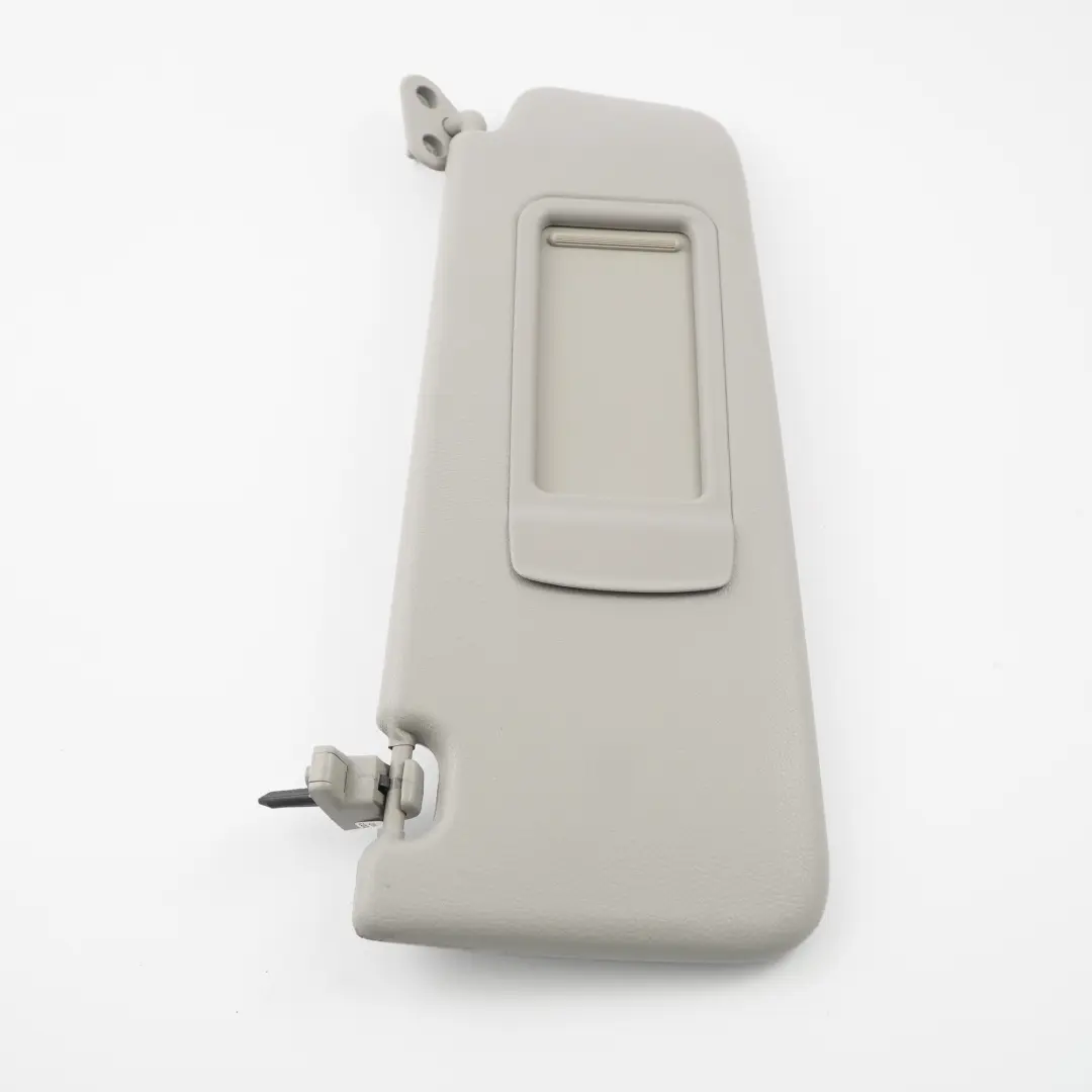 BMW E90 E91 LCI Sun Visor With Mirror Right Leather Grey Grau O/S - SKU 7252008-1 - Part number 7252008