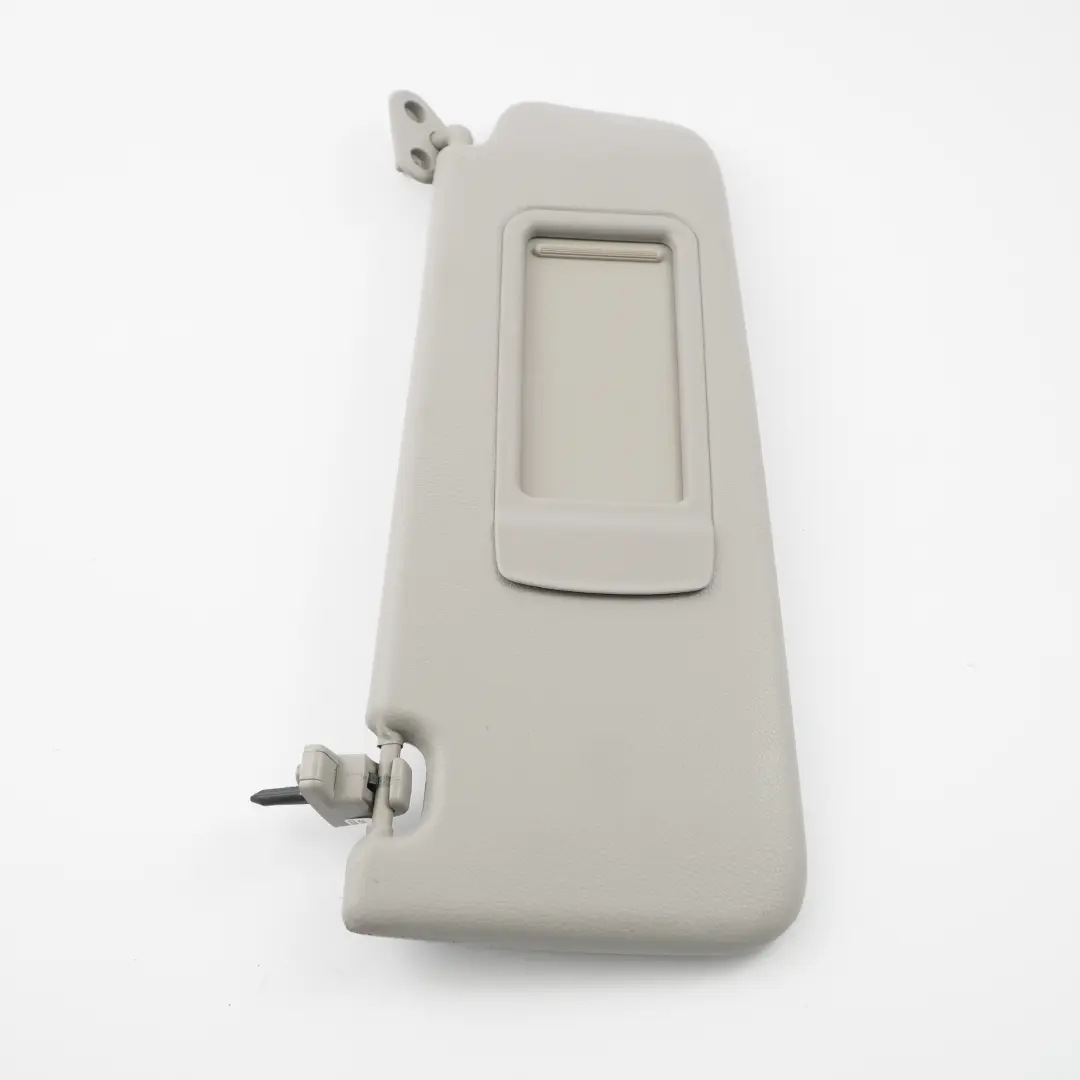 BMW E90 E91 LCI Sun Visor With Mirror Right Leather Grey Grau O/S - SKU 7252008-1 - Part number 7252008