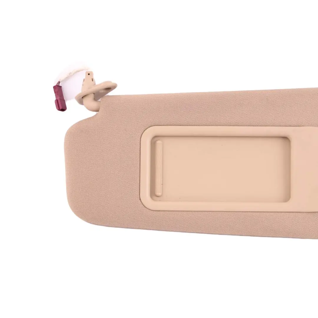 BMW X1 3 Series E84 E90 E91 Cloth Sun Visor With Mirror Beige Left N/S - SKU 7252009-1 - Part number 7252009