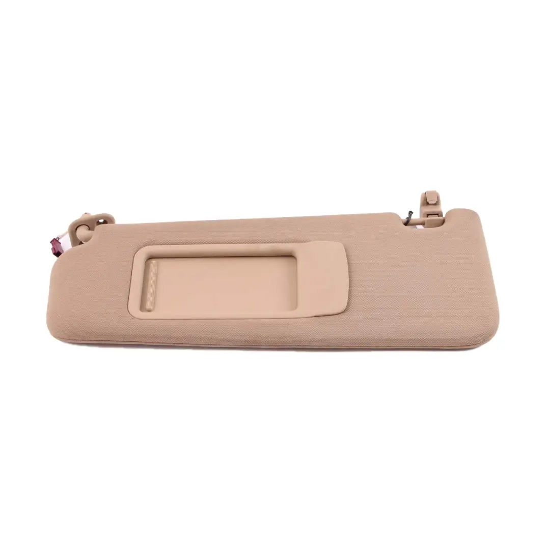BMW X1 3 Series E84 E90 E91 Cloth Sun Visor With Mirror Beige Left N/S - SKU 7252009-1 - Part number 7252009
