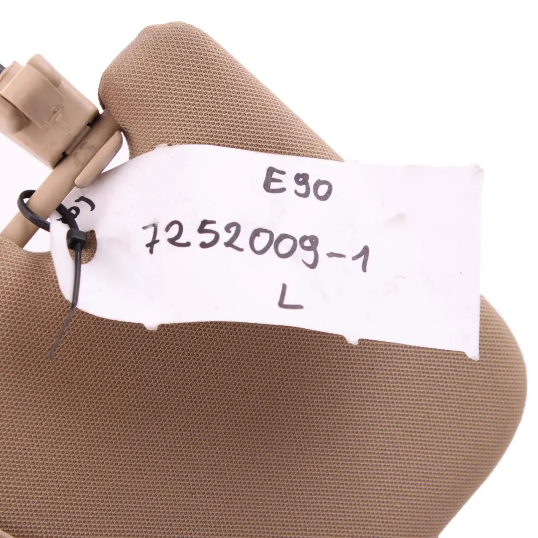 BMW X1 E84 E90 E91 Parasole in tessuto con specchio Beige Sinistro - SKU 7252009-1 - Numero di parte 7252009