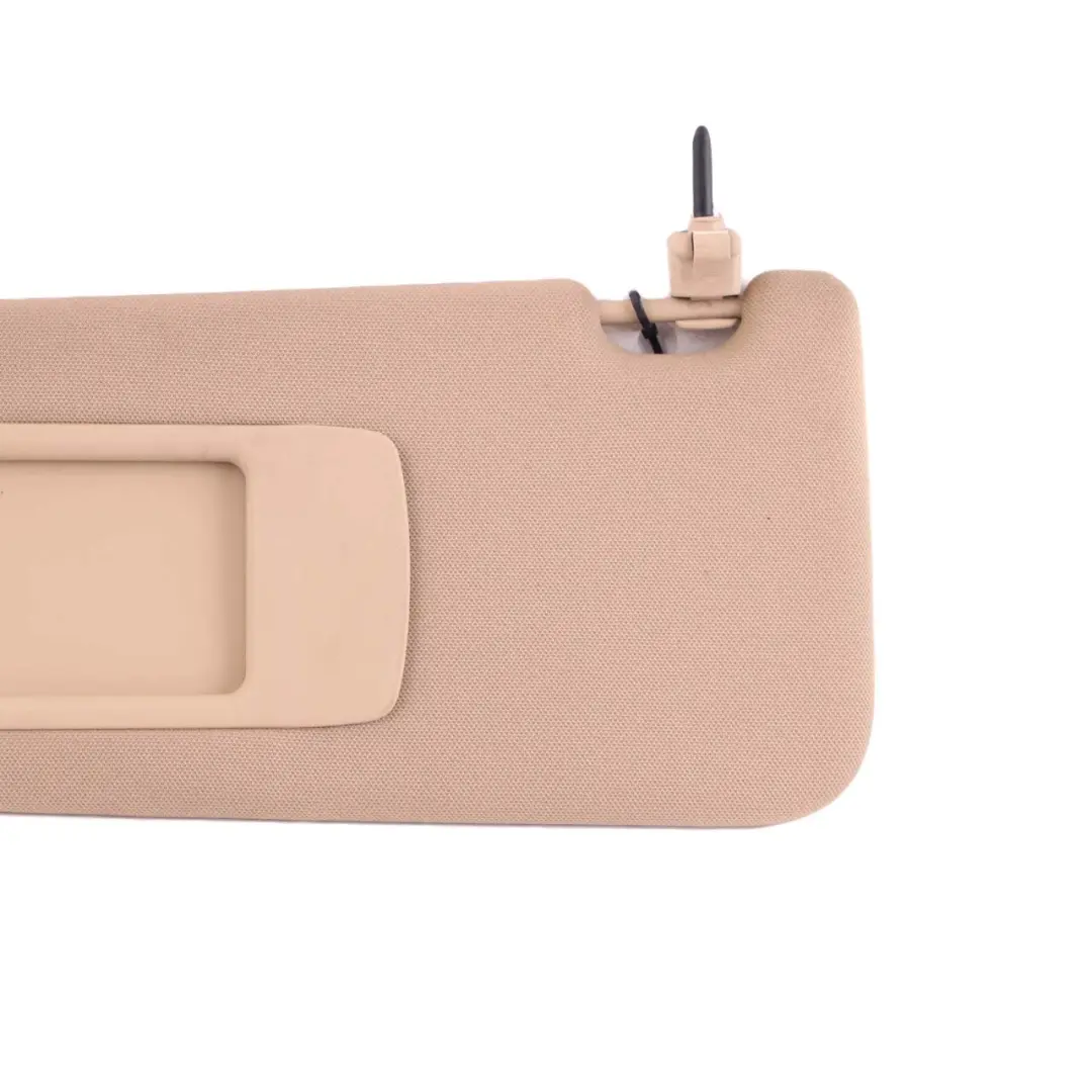 BMW X1 3 Series E84 E90 E91 Cloth Sun Visor With Mirror Beige Left N/S - SKU 7252009-1 - Part number 7252009