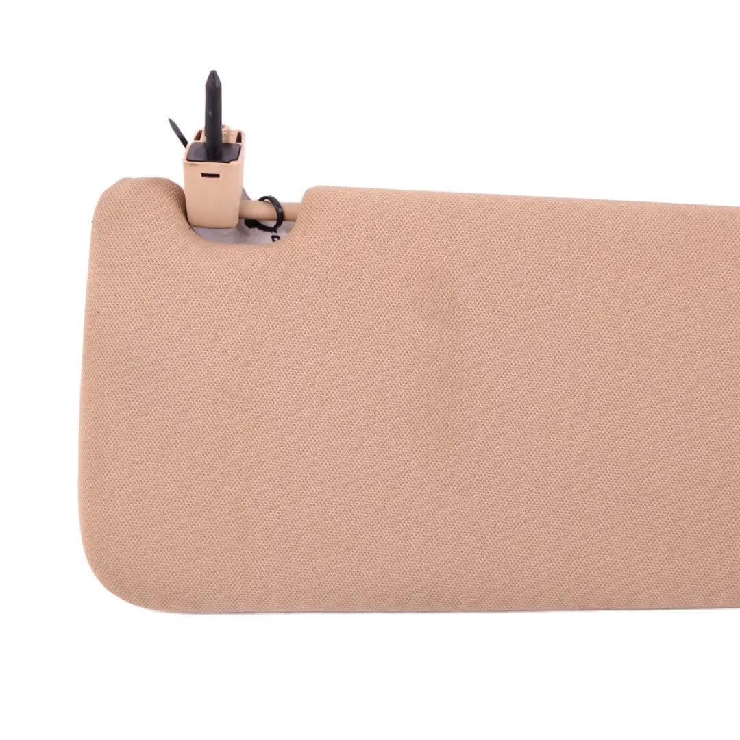 Cloth Sun Visor With Mirror Beige Left N/S to BMW X1 3 Series E84 E90 E91 with Part number 7252009 BMW X1 3 Series E84 E90 E91 Cloth Sun Visor With Mirror Beige Left N/S - SKU 7252009-1 - Part number 7252009