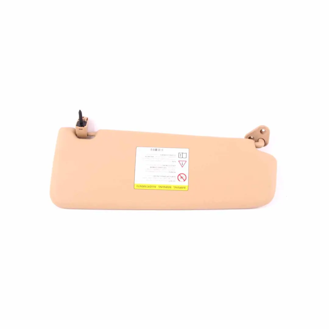  Sun Visor BMW E84 E90 E91 Leather Sun Visor With Mirror Left N/S Beige - SKU 7252009-3 - Part number 7252009