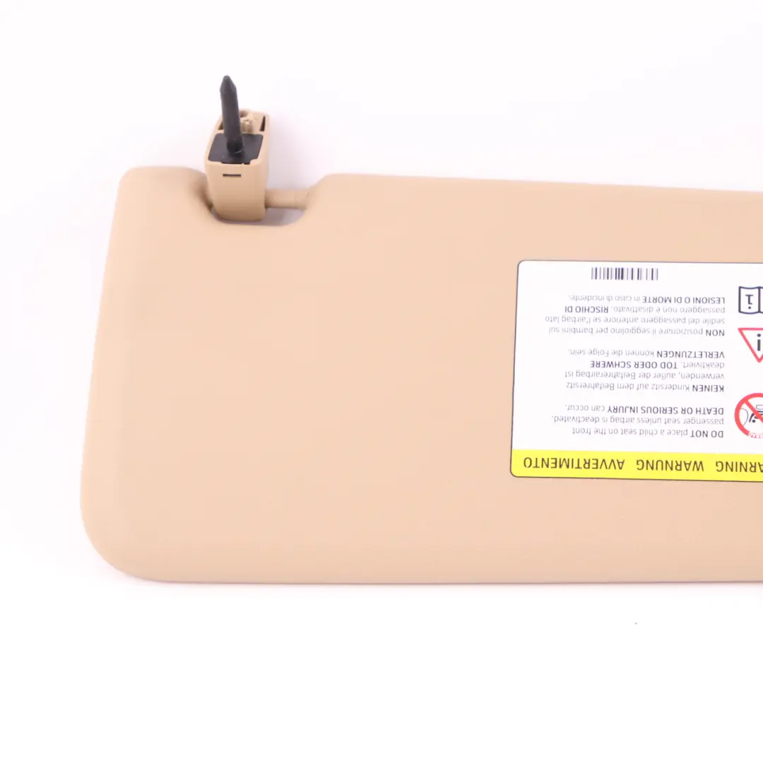  Sun Visor BMW E84 E90 E91 Leather Sun Visor With Mirror Left N/S Beige - SKU 7252009-3 - Part number 7252009