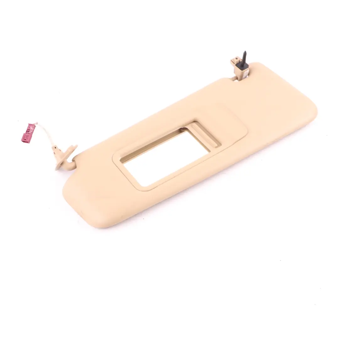 Sun Visor BMW X1 E84 E90 E91 Leather Sun Visor With Mirror Left N/S Beige to with Part number 7252009 Sun Visor BMW X1 E84 E90 E91 Leather Sun Visor With Mirror Left N/S Beige - SKU 7252009-5 - Part number 7252009