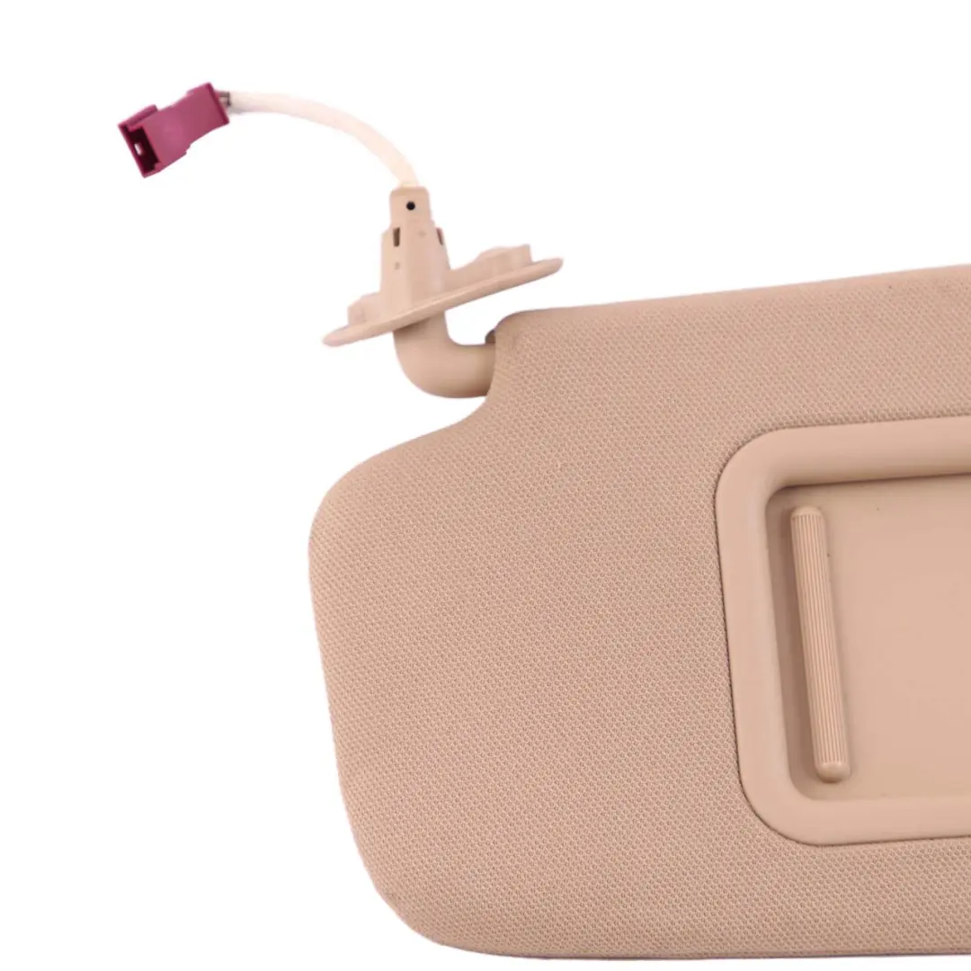 Sun Visor With Mirrror Left Beige N/S to BMW X1 E84 E90 E90N E91 E91N LCI with Part number 7252009 BMW X1 E84 E90 E90N E91 E91N LCI Sun Visor With Mirrror Left Beige N/S - SKU 7252009 - Part number 7252009