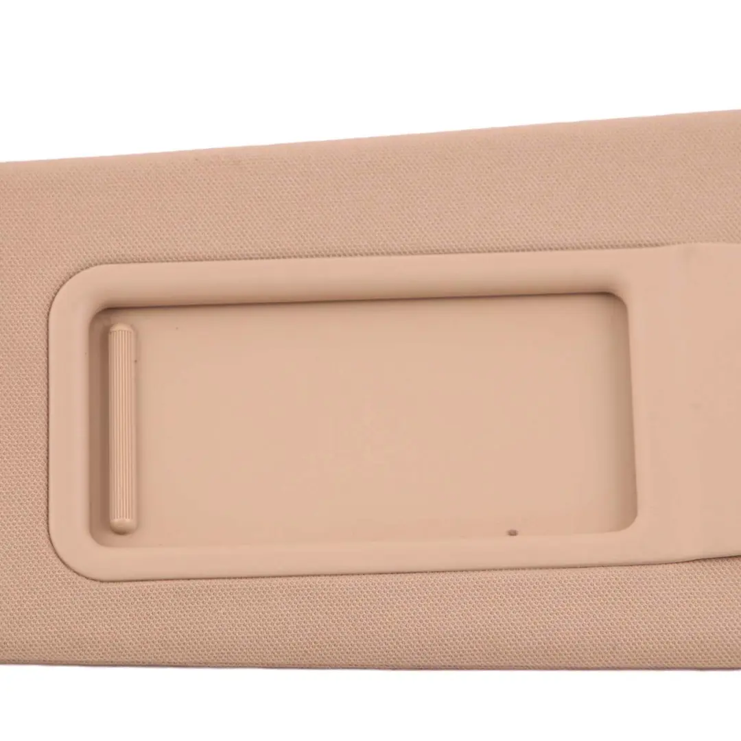 Sun Visor With Mirrror Left Beige N/S to BMW X1 E84 E90 E90N E91 E91N LCI with Part number 7252009 BMW X1 E84 E90 E90N E91 E91N LCI Sun Visor With Mirrror Left Beige N/S - SKU 7252009 - Part number 7252009