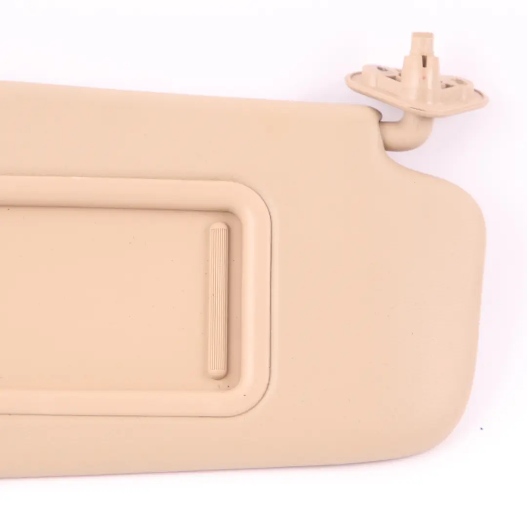 Sun Visor BMW E84 E90 E91 LCI Leather Sun Visor With Mirror Right O/S Beige to with Part number 7252010 Sun Visor BMW E84 E90 E91 LCI Leather Sun Visor With Mirror Right O/S Beige - SKU 7252010-2 - Part number 7252010