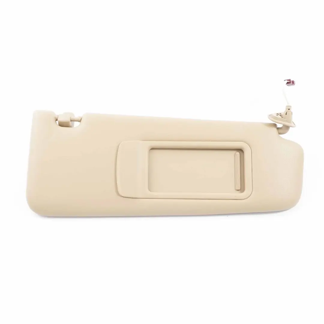 Parasole BMW E84 E90 E91 Parasole in pelle con specchio Destro Beige per con numero di parte 7252010 Parasole BMW E84 E90 E91 Parasole in pelle con specchio Destro Beige - SKU 7252010-3 - Numero di parte 7252010