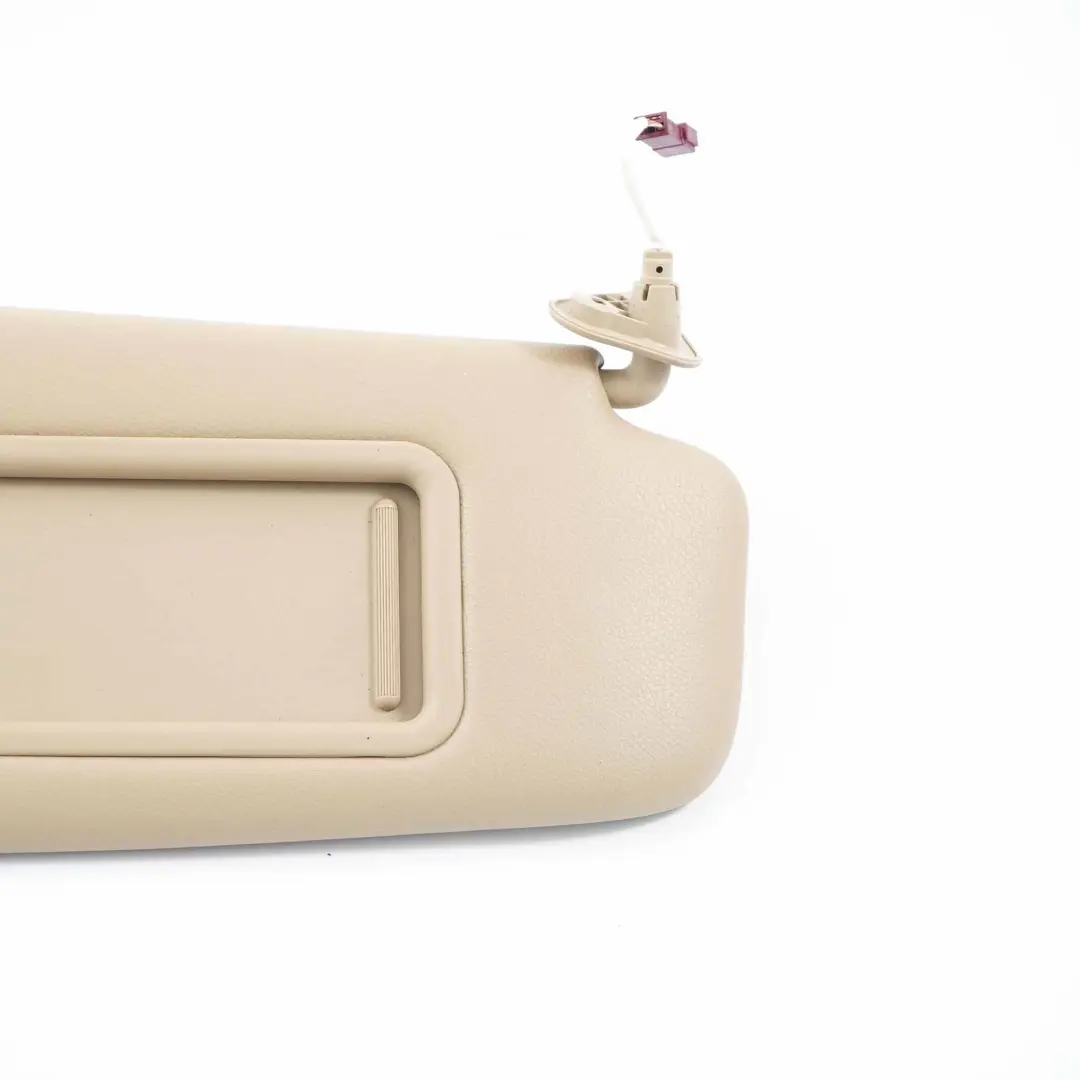 Sonnenblende BMW E84 E90 E91 Leder Sonnenblende mit Spiegel Rechts Beige  - SKU 7252010-3 - Teilenummer 7252010