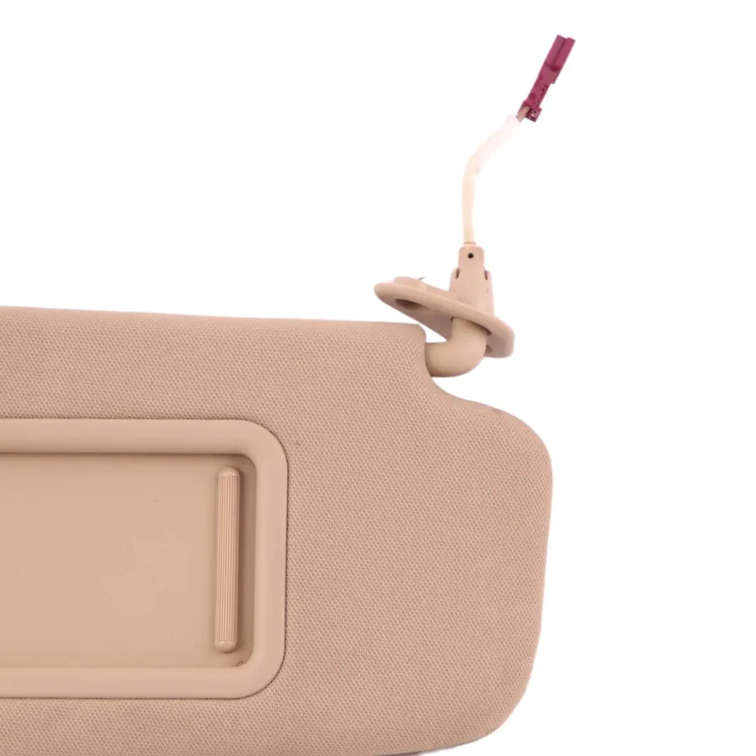 Sonnen Blende Mit Spiegel Rechts Beige für BMW X1 E84 E90 E91 LCI mit Teilenummer 7252010 BMW X1 E84 E90 E91 LCI Sonnen Blende Mit Spiegel Rechts Beige - SKU 7252010 - Teilenummer 7252010