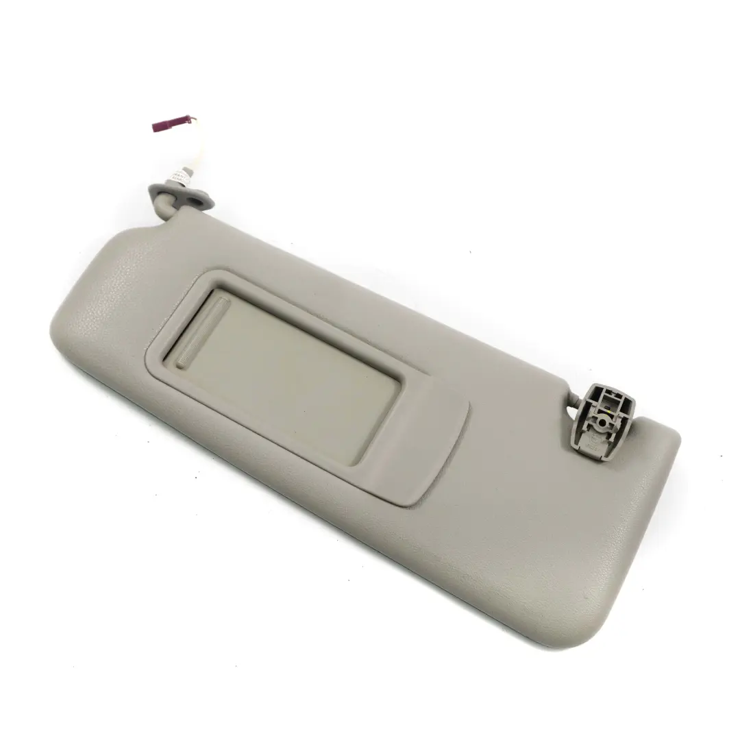 Sun Visor Leather With Mirror left N/S Grau Grey to BMW 3 Series E92 LCI with Part number 7252059 BMW 3 Series E92 LCI Sun Visor Leather With Mirror left N/S Grau Grey - SKU 7252059 - Part number 7252059
