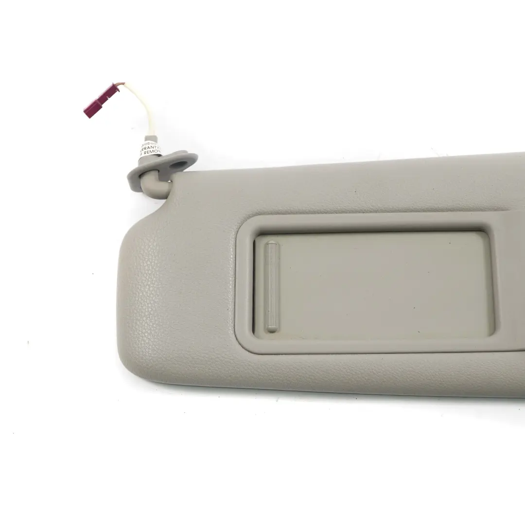 Sun Visor Leather With Mirror left N/S Grau Grey to BMW 3 Series E92 LCI with Part number 7252059 BMW 3 Series E92 LCI Sun Visor Leather With Mirror left N/S Grau Grey - SKU 7252059 - Part number 7252059