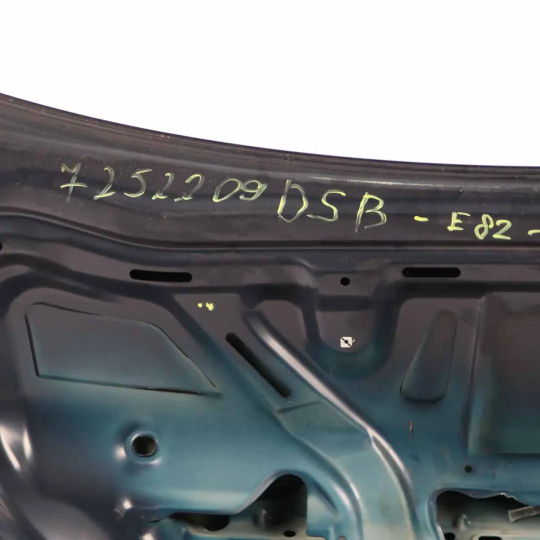Trunk Lid BMW E82 Coupé Bootlid Boot Tiefseeblau Deep Sea Blue - A76 to Tailgate with Part number 7252209 Tailgate Trunk Lid BMW E82 Coupé Bootlid Boot Tiefseeblau Deep Sea Blue - A76 - SKU 7252209-DSB - Part number 7252209