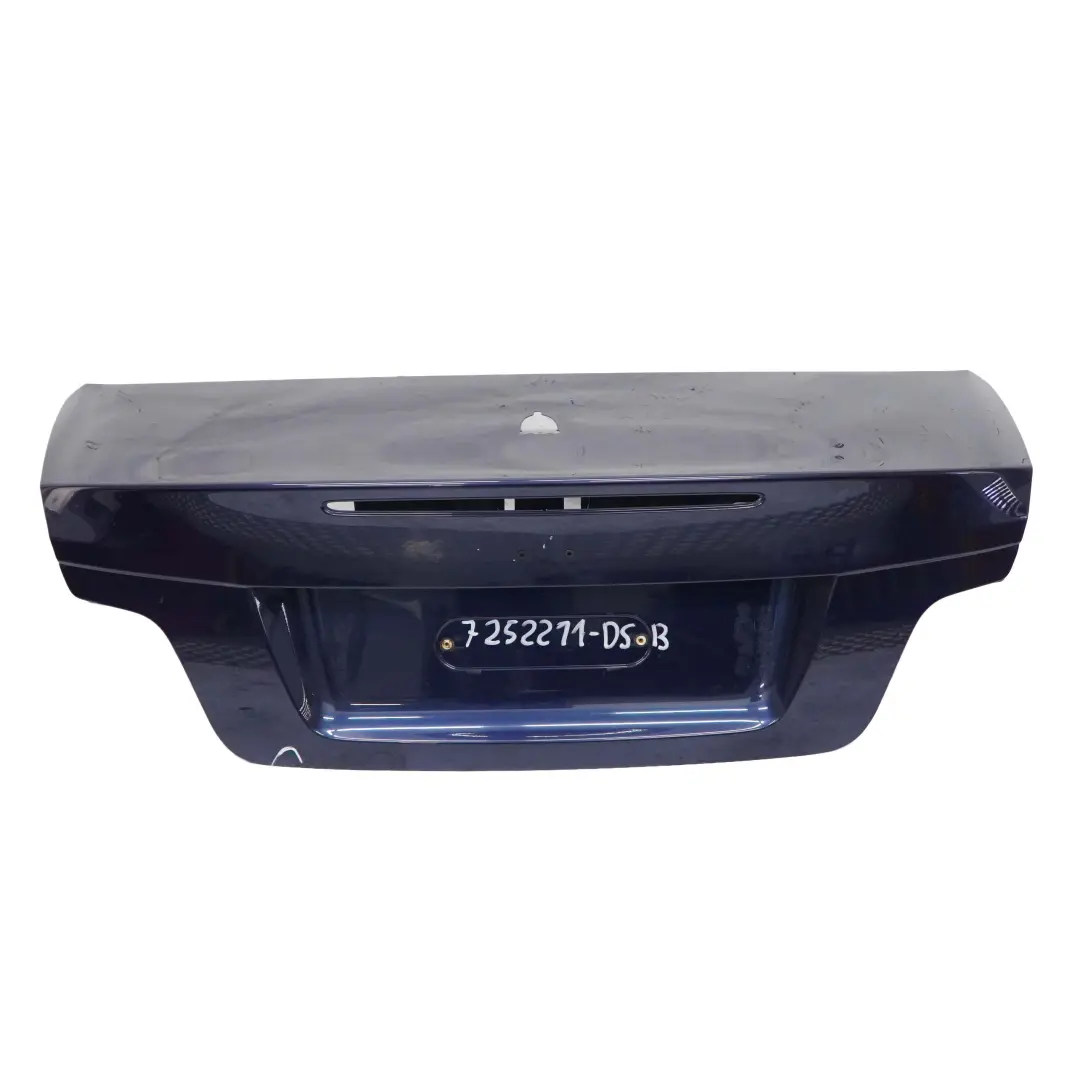 Boot Lid Tiefseeblau Deep Sea Blue - A76 to BMW 1 E88 Cabrio Convertible Tailgate with Part number 7252211 BMW 1 E88 Cabrio Convertible Tailgate Boot Lid Tiefseeblau Deep Sea Blue - A76 - SKU 7252211-DSB - Part number 7252211