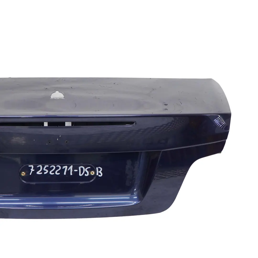 Boot Lid Tiefseeblau Deep Sea Blue - A76 to BMW 1 E88 Cabrio Convertible Tailgate with Part number 7252211 BMW 1 E88 Cabrio Convertible Tailgate Boot Lid Tiefseeblau Deep Sea Blue - A76 - SKU 7252211-DSB - Part number 7252211