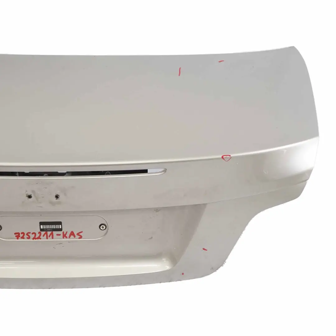 Boot Lid Kaschmirsilber Silver A72 to BMW E88 Cabrio Convertible Tailgate with Part number 7252211 BMW E88 Cabrio Convertible Tailgate Boot Lid Kaschmirsilber Silver A72 - SKU 7252211-KAS - Part number 7252211