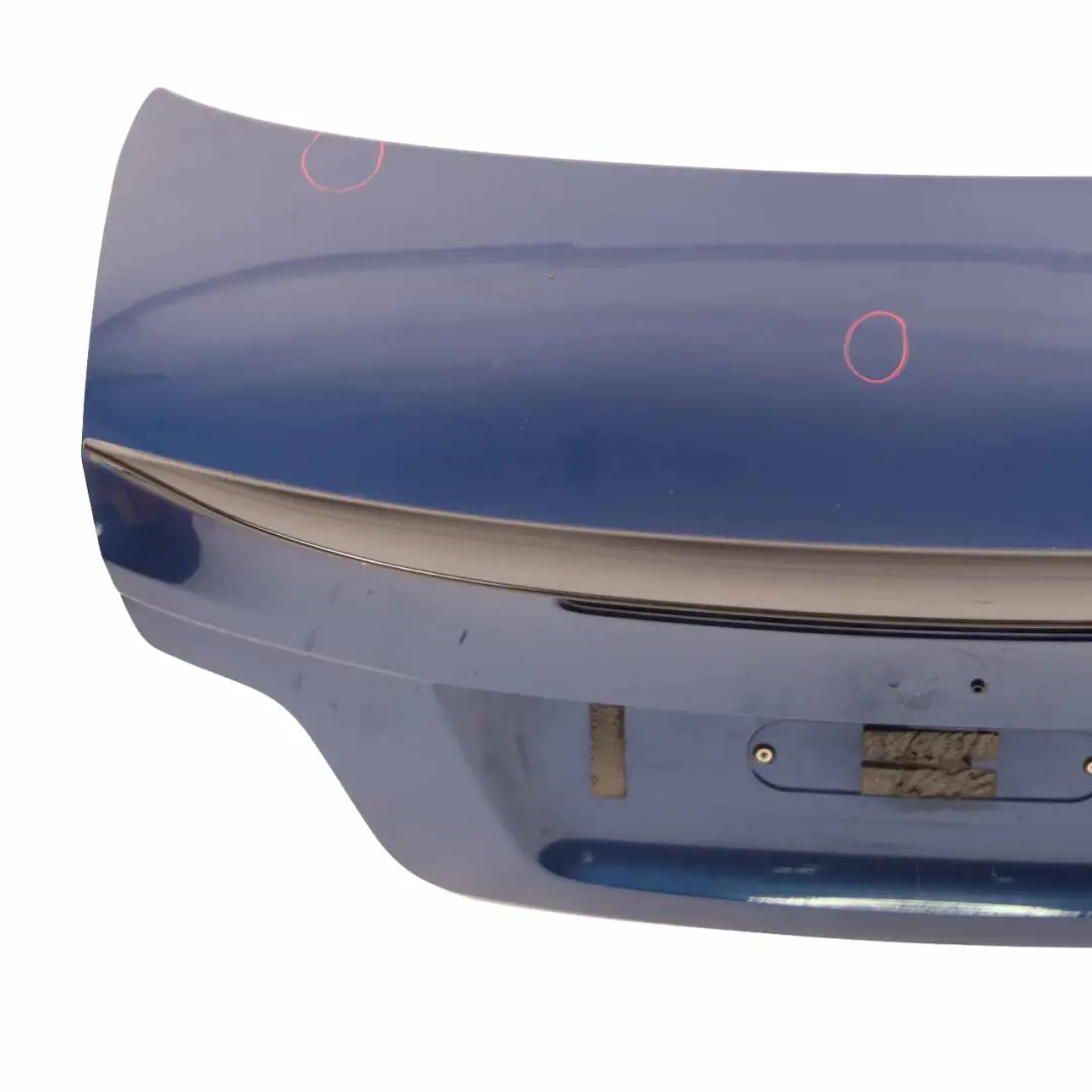 Boot Lid Tailgate Cabrio Convertible Trunk Lid Le Mans Blue - 381 to BMW E88 with Part number 7252211 BMW E88 Boot Lid Tailgate Cabrio Convertible Trunk Lid Le Mans Blue - 381 - SKU 7252211-LMB - Part number 7252211